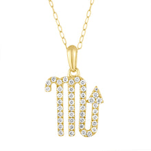 Load image into Gallery viewer, 14k Gold &amp; Diamond Zodiac Necklace
