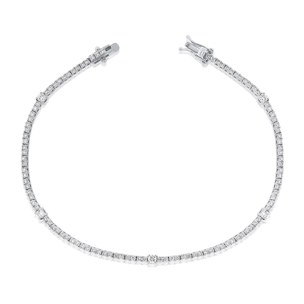 14k Gold & Diamond Tennis Bracelet
