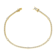 Load image into Gallery viewer, 14k Gold &amp; Diamond Tennis Bracelet