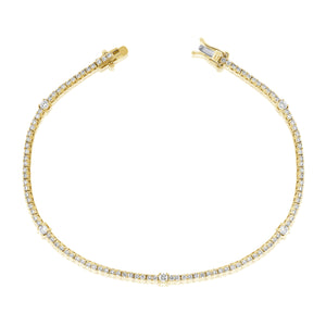 14k Gold & Diamond Tennis Bracelet