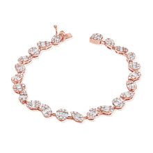 Load image into Gallery viewer, 14k Gold &amp; Baguette Diamond Tennis Bracelet