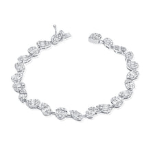 Load image into Gallery viewer, 14k Gold &amp; Baguette Diamond Tennis Bracelet