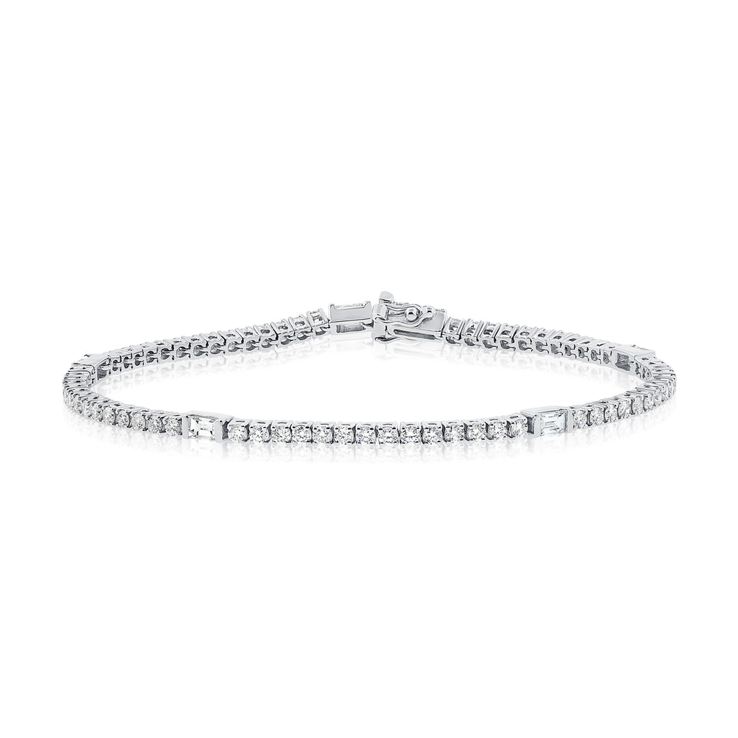 14k Gold & Diamond Tennis Bracelet