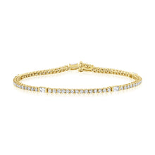 Load image into Gallery viewer, 14k Gold &amp; Diamond Tennis Bracelet
