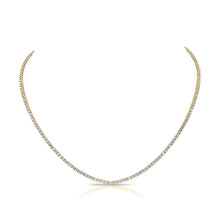 Load image into Gallery viewer, 14k Gold &amp; Diamond Choker Tennis Necklace