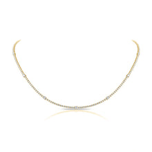 Load image into Gallery viewer, 14k Gold &amp; Diamond Choker Tennis Necklace