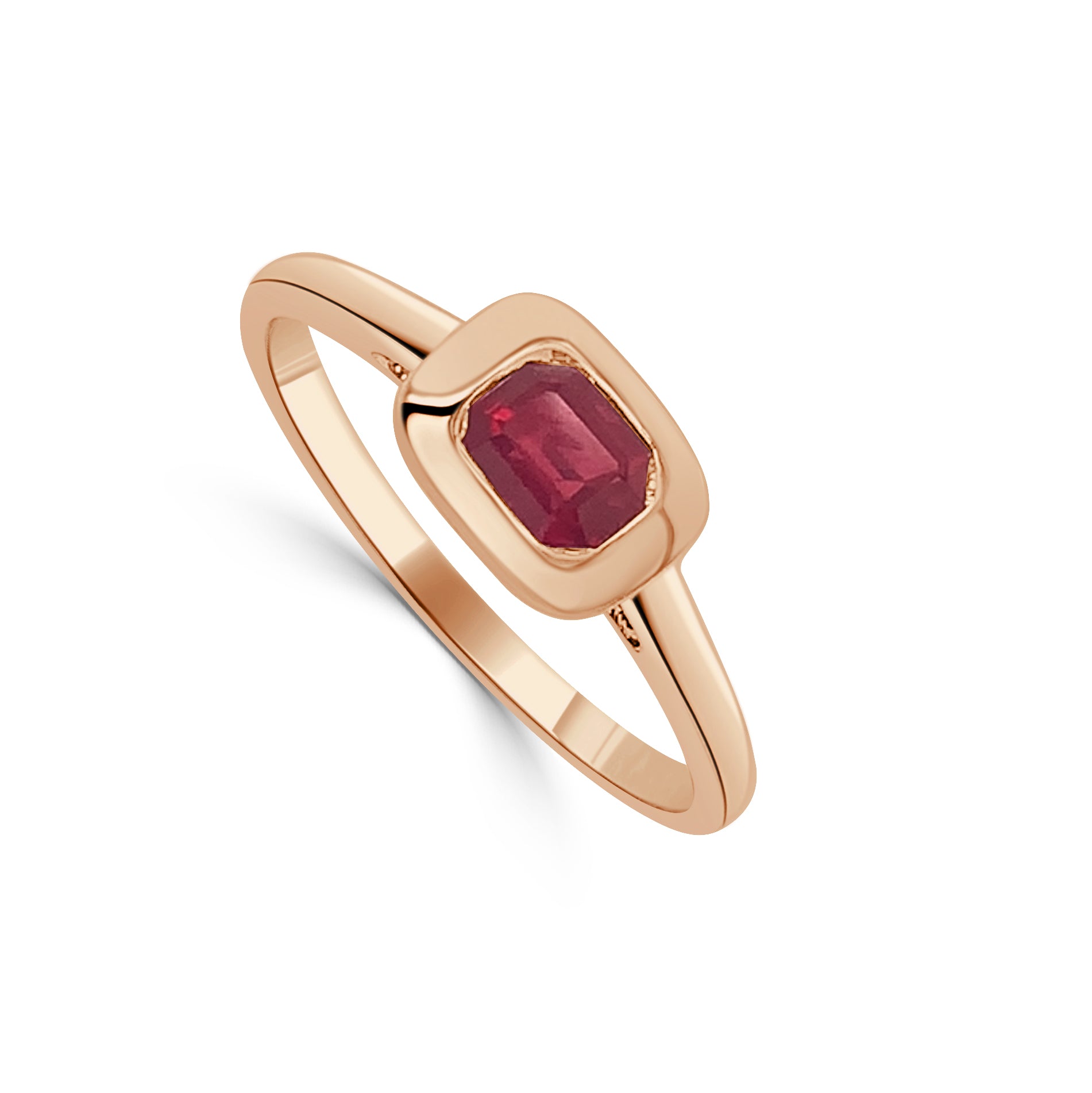 Gold Plated Ruby Ring – Kaari