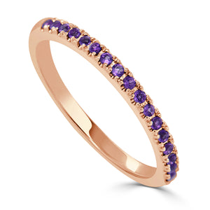 14k Gold & Birthstone Stackable Ring