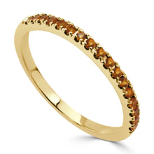 Load image into Gallery viewer, 14k Gold &amp; Birthstone Stackable Ring