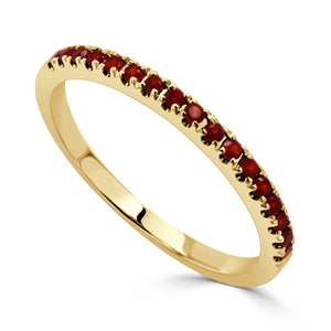 14k Gold & Birthstone Stackable Ring