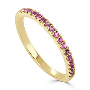 14k Gold & Birthstone Stackable Ring