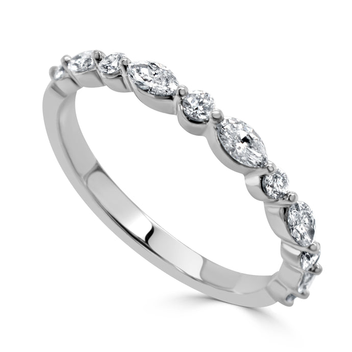 14k Gold & Marquise Diamond Ring