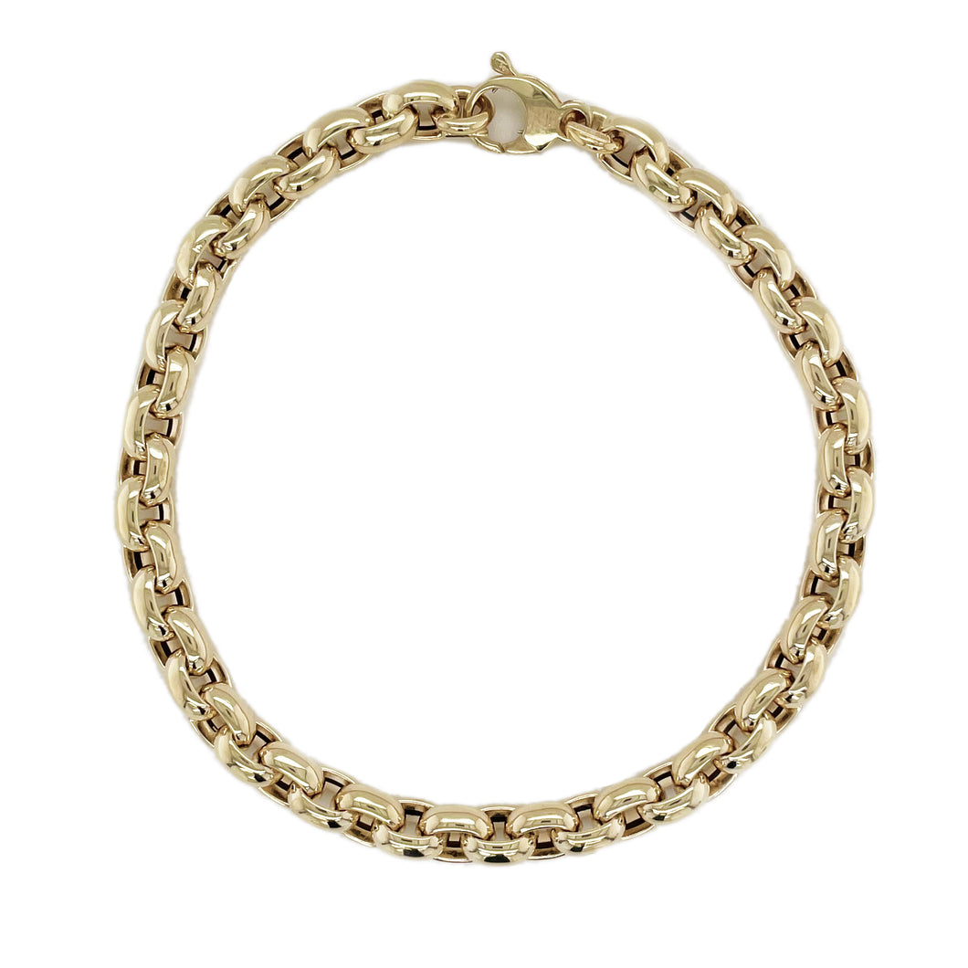 14k Gold Rolo Link Bracelet