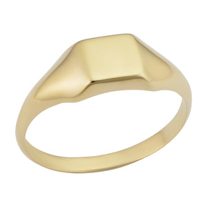 14k Gold Square Signet Ring