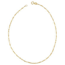 Load image into Gallery viewer, 14k Gold Figaro Link Chain Anklet