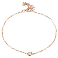 Load image into Gallery viewer, 14k Gold &amp; Diamond Bezel Bracelet