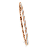 14K Gold & Diamond Halfway-Around Bangle-0.80 ct.