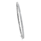 14K Gold & Diamond Halfway-Around Bangle-0.80 ct.