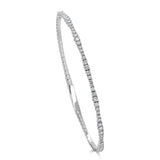 14k Gold & Diamond Flexible Bangle - 0.95ct