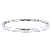 Load image into Gallery viewer, 14k Gold &amp; Fancy-Shape Diamond Bangle