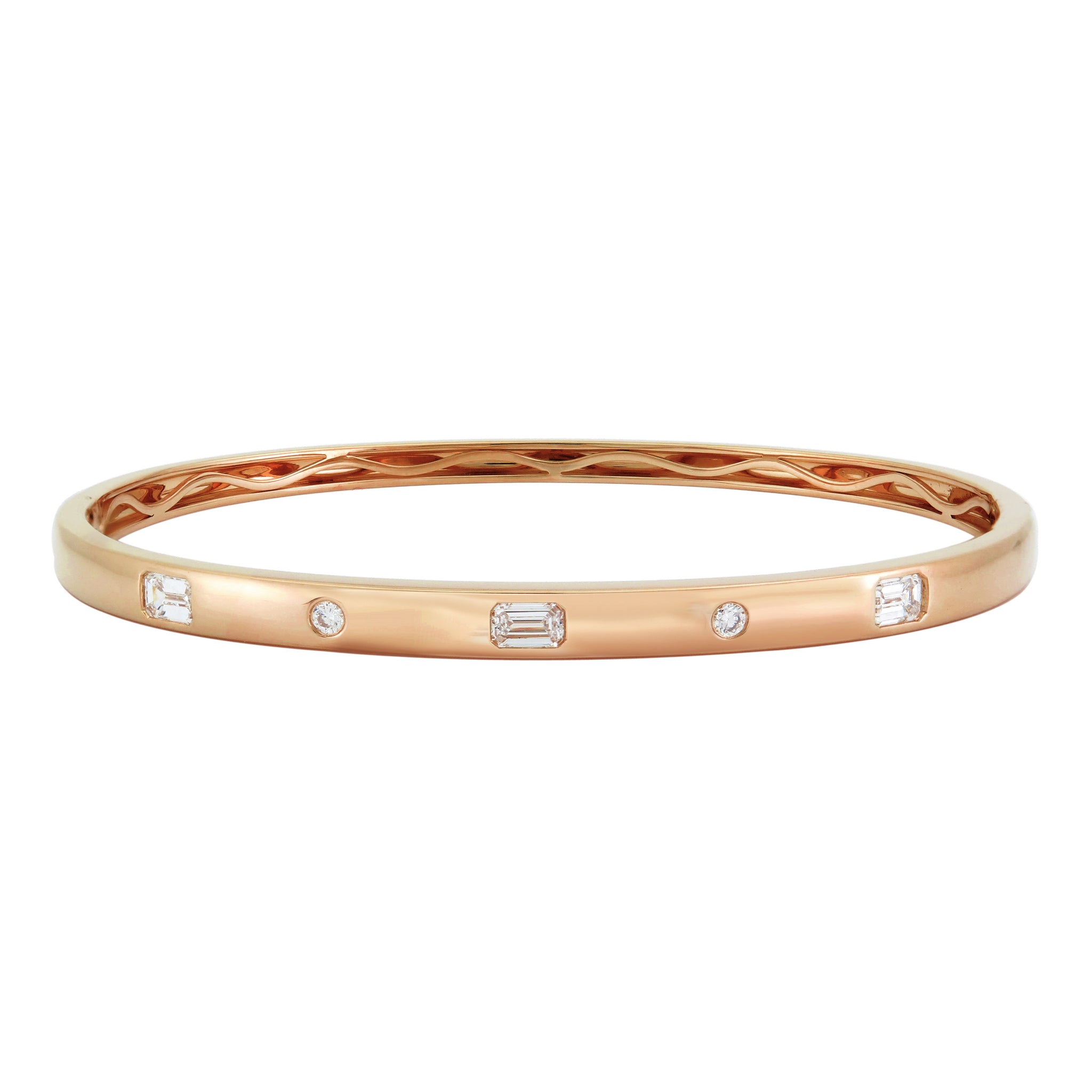 Barmakian | Yellow Gold Diamond Bangle | Barmakian Jewelers