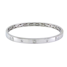 Load image into Gallery viewer, 14k Gold &amp; Fancy-Shape Diamond Bangle