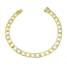 Load image into Gallery viewer, 18k Gold &amp; Diamond Link Bracelet
