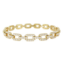 Load image into Gallery viewer, 18k Gold &amp; Diamond Link Bracelet