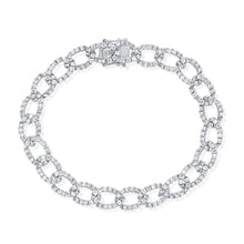 Load image into Gallery viewer, 14k Gold &amp; Diamond Link Bracelet