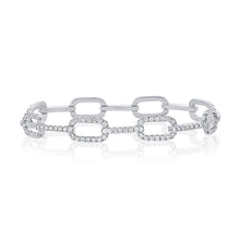 Load image into Gallery viewer, 14k Gold &amp; Diamond Link Bracelet