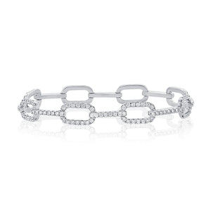 14k Gold & Diamond Link Bracelet