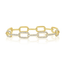 Load image into Gallery viewer, 14k Gold &amp; Diamond Link Bracelet
