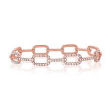 Load image into Gallery viewer, 14k Gold &amp; Diamond Link Bracelet