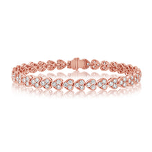 Load image into Gallery viewer, 14k Gold &amp; Diamond Heart Bracelet