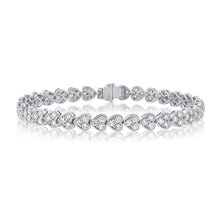 Load image into Gallery viewer, 14k Gold &amp; Diamond Heart Bracelet