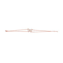 Load image into Gallery viewer, 14k Gold Diamond &amp; Pearl Butterfly Bracelet