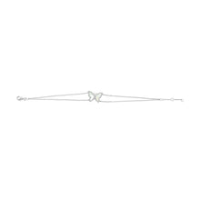 Load image into Gallery viewer, 14k Gold Diamond &amp; Pearl Butterfly Bracelet