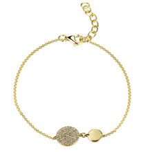 Load image into Gallery viewer, 14k Gold &amp; Diamond Disc Bracelet