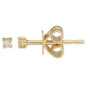 14k Gold & Diamond Stud Earrings