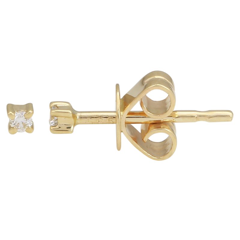 14k Gold & Diamond Stud Earrings