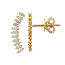 Load image into Gallery viewer, 14k Gold &amp; Diamond Ear Climbers