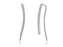 Load image into Gallery viewer, 14k Gold &amp; Diamond Ear Climber Earrings