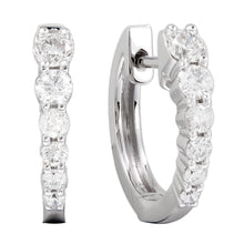 Load image into Gallery viewer, 18k Gold &amp; Diamond Huggie Earrings