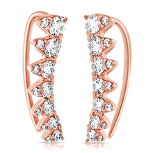 Load image into Gallery viewer, 14k Gold &amp; Diamond Ear Climbers
