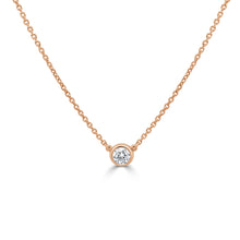 Load image into Gallery viewer, 14k Gold &amp; Diamond Solitaire Necklace