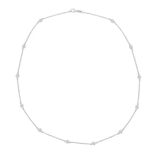 Load image into Gallery viewer, 14k Gold &amp; Diamond Station Necklace