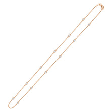 Load image into Gallery viewer, 14k Gold &amp; Diamond Station Necklace