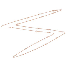 Load image into Gallery viewer, 14k Gold &amp; Diamond Station Necklace - 36&quot;