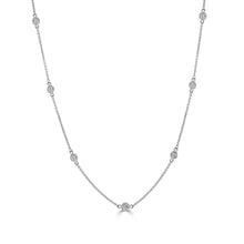 Load image into Gallery viewer, 14k Gold &amp; Diamond Station Necklace