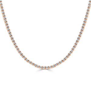14k Gold & Diamond Tennis Necklace